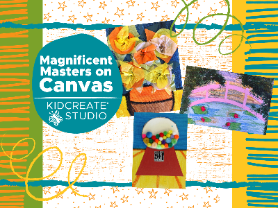 Kidcreate Studio - Woodbury. Magnificent Masters on Canvas Mini-Camp (5-12 Years)