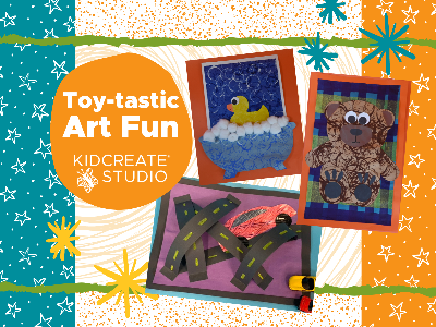 Kidcreate Studio - Eden Prairie. Toy-tastic Art Fun Weekly Class (18 Months-6 Years)