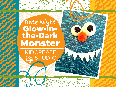 Kidcreate Studio - Fayetteville. Date Night- Glow-in-the-Dark Monster (3-9 Years)