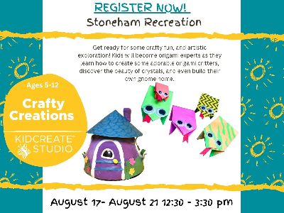 Stoneham Rec: Crafty Creations (5-12y)